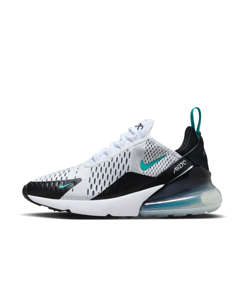 Nike air max 270 2025 white black and blue