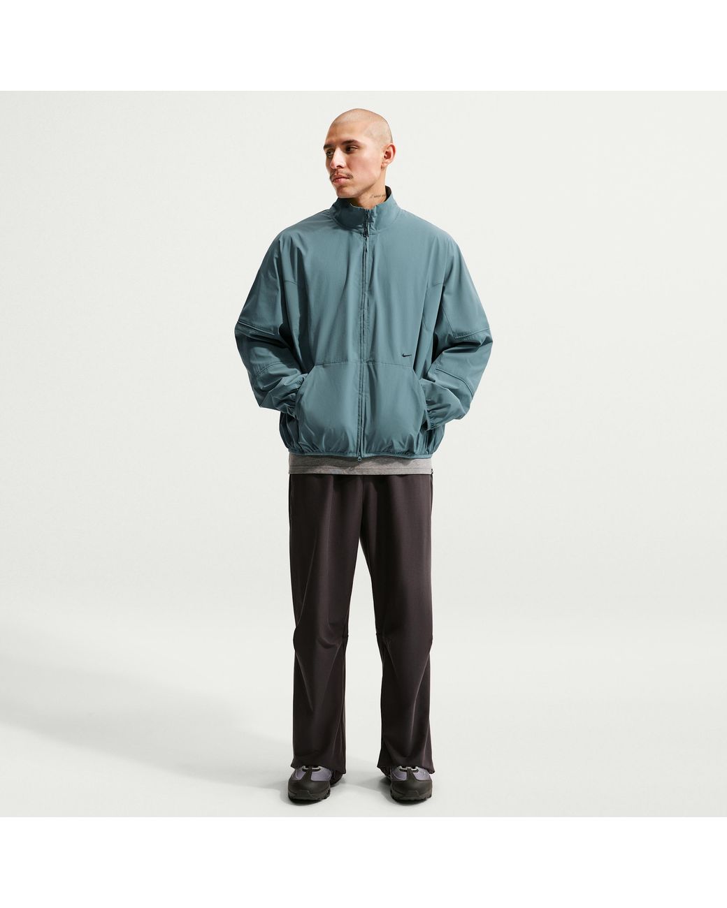 Nike Blue Tech Helios Dri-Fit Full-Zip Jacket for men