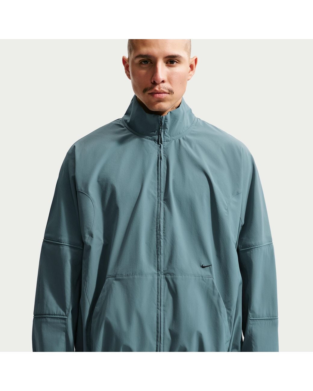 Nike Blue Tech Helios Dri-Fit Full-Zip Jacket for men