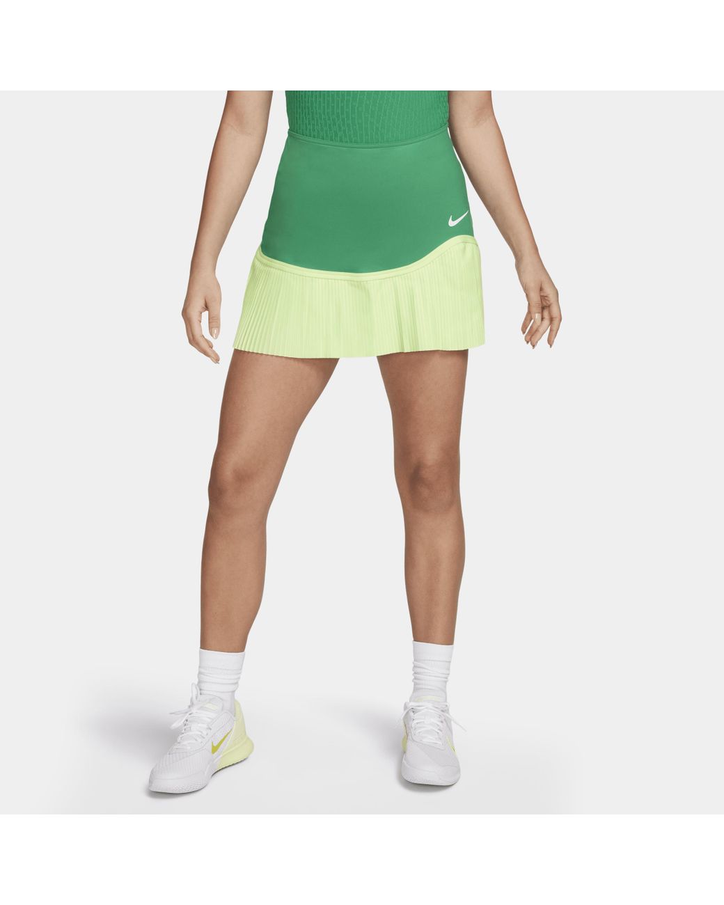 Nike Advantage Dri-fit Tennis Skirt Polyester in Green | Lyst UK