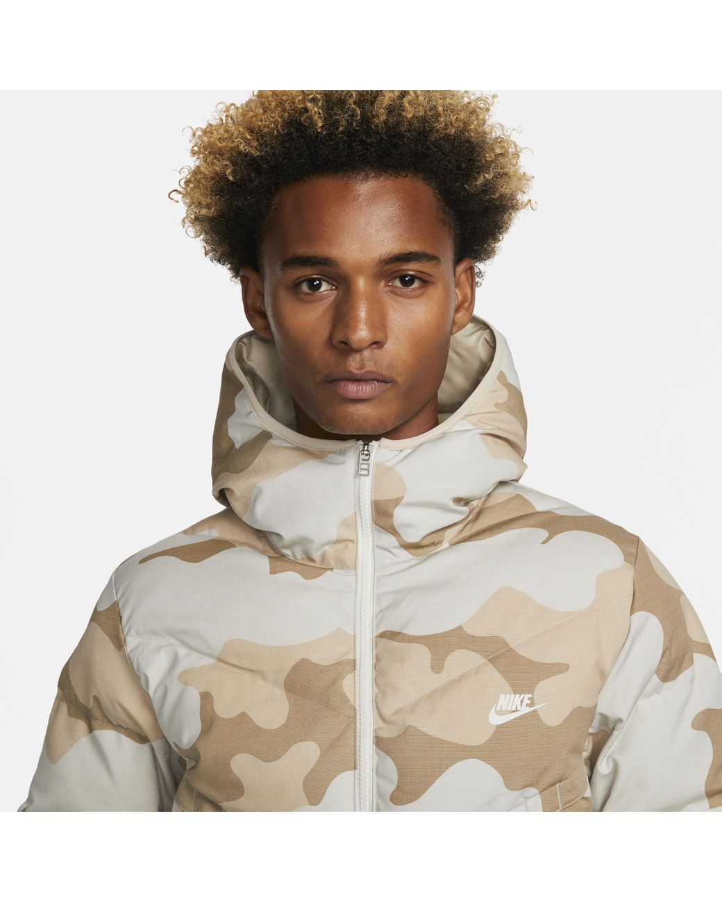 Extensamente Estacionario Mula Nike Sportswear Therma-fit Windrunner Insulated Hooded Camo Jacket In Grey,  in Gray for Men | Lyst