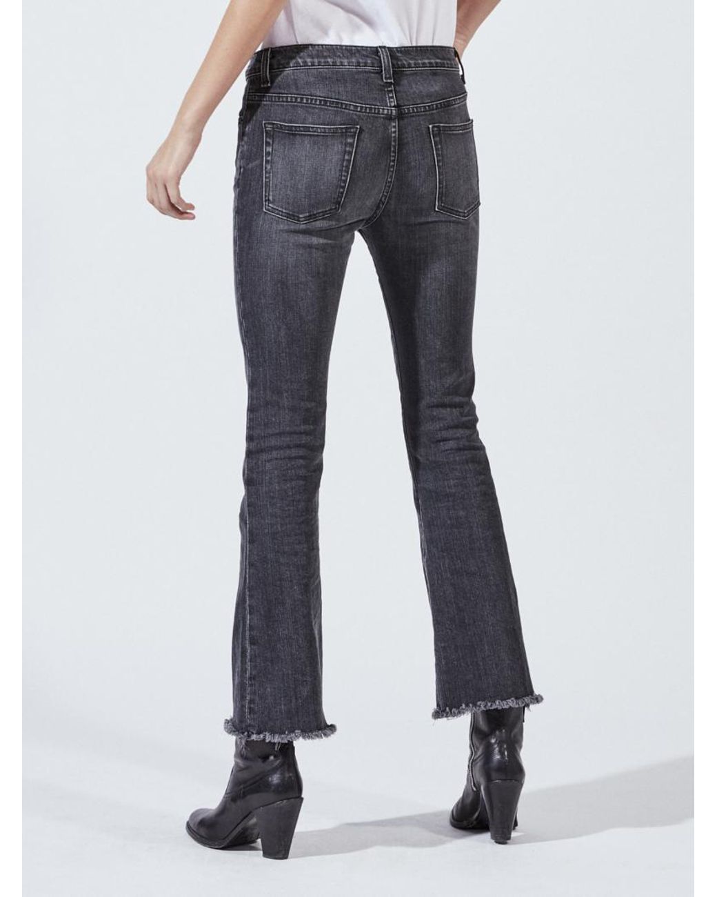 Nili Lotan Denim Vianca Flare Crop Jean 