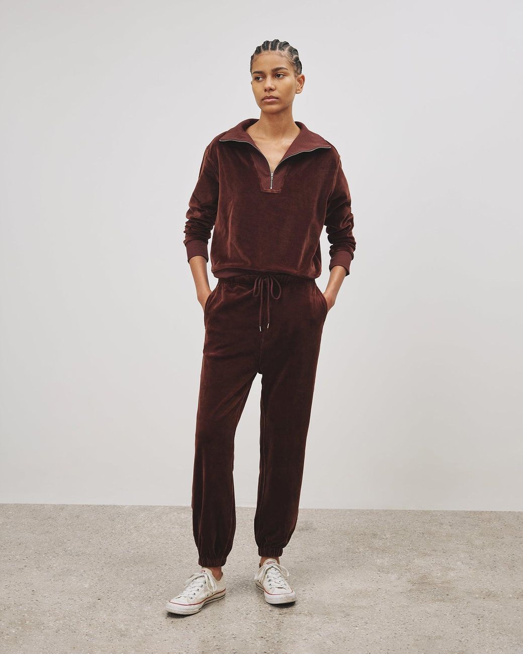 Velvet jogger sale