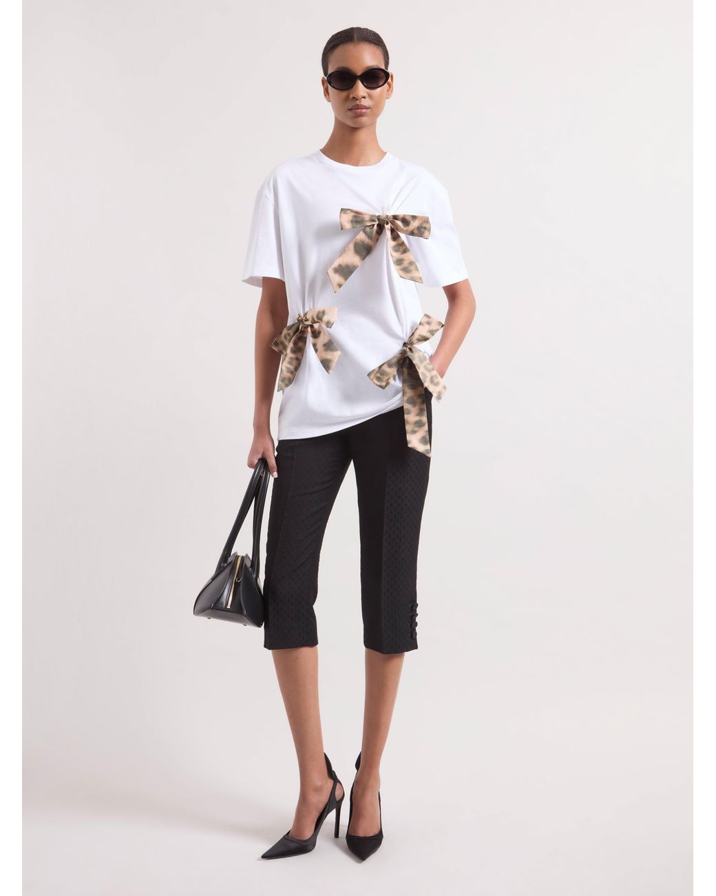 Nina Ricci White Bow T-Shirt
