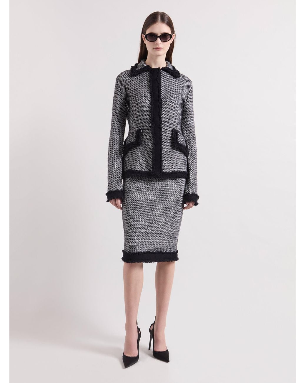 Nina Ricci Multicolor Tweed Cardigan
