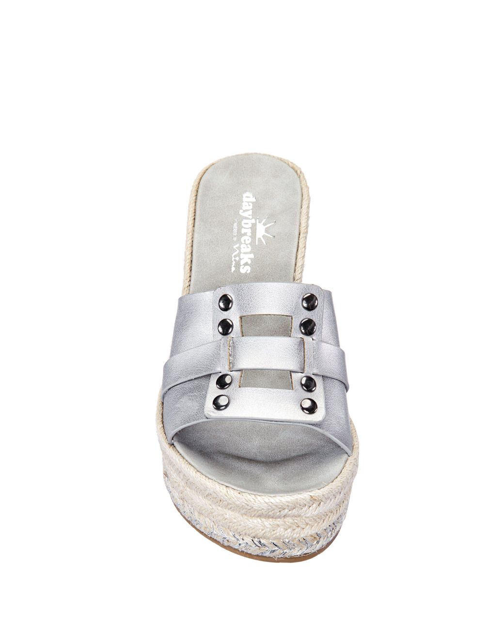 nina franya wedge sandal silver