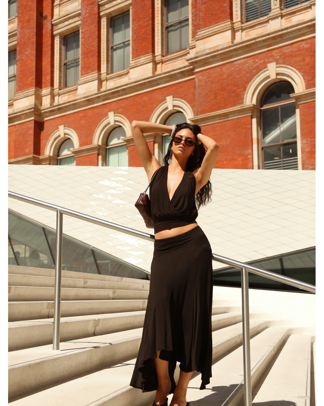 NINETY PERCENT Elara Skirt In Black