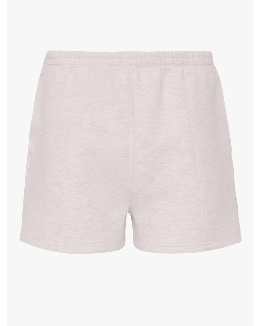 NINETY PERCENT Natural Classic Lounge Shorts In Oatmeal Marl