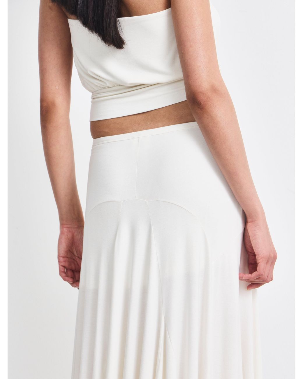NINETY PERCENT White Elara Skirt In Chalk