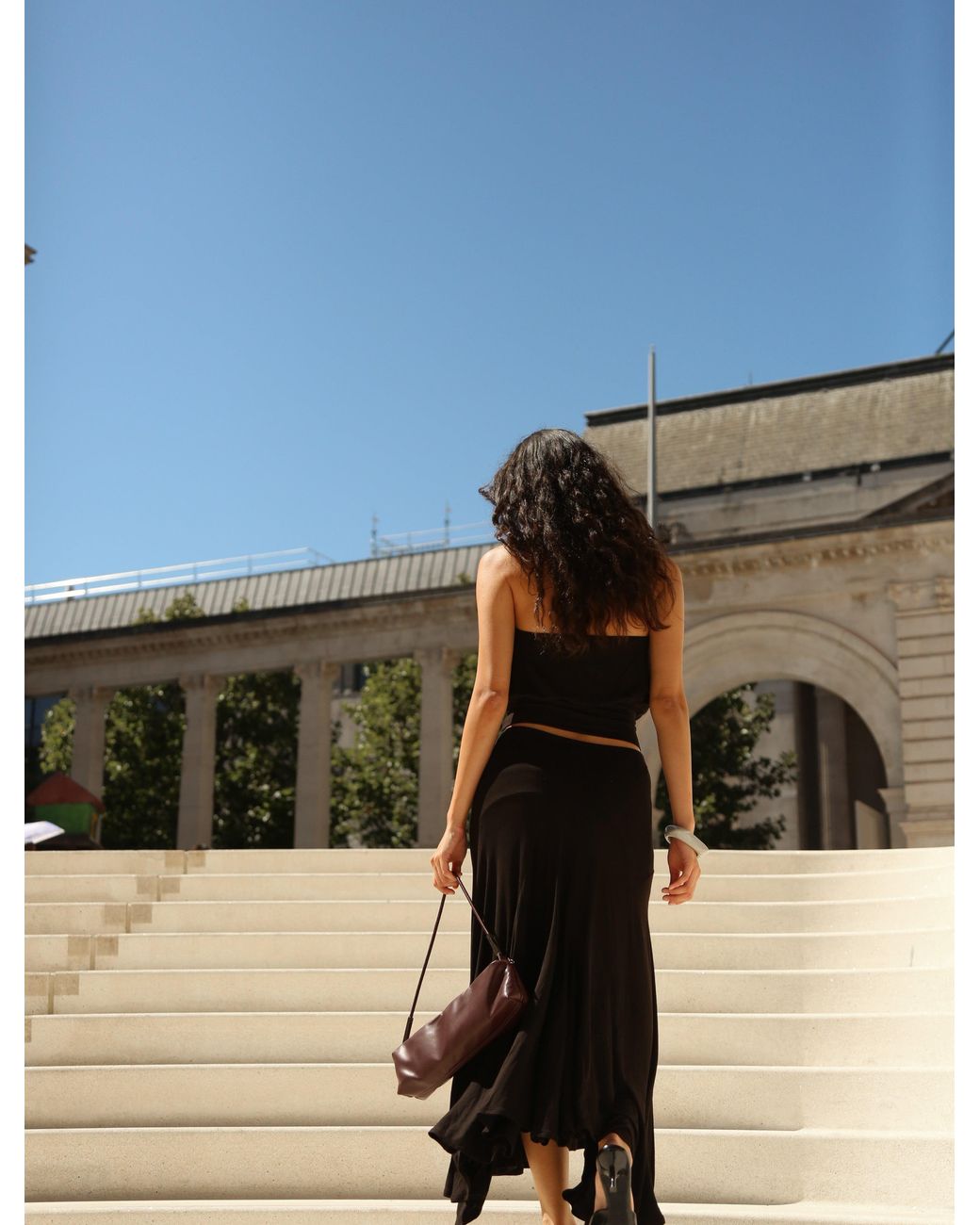 NINETY PERCENT Elara Skirt In Black