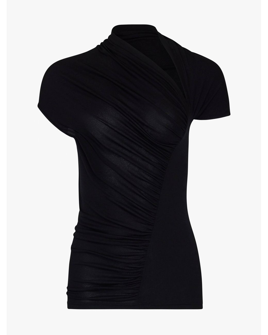 NINETY PERCENT Scarab Micromodal Cut Out Top In Black