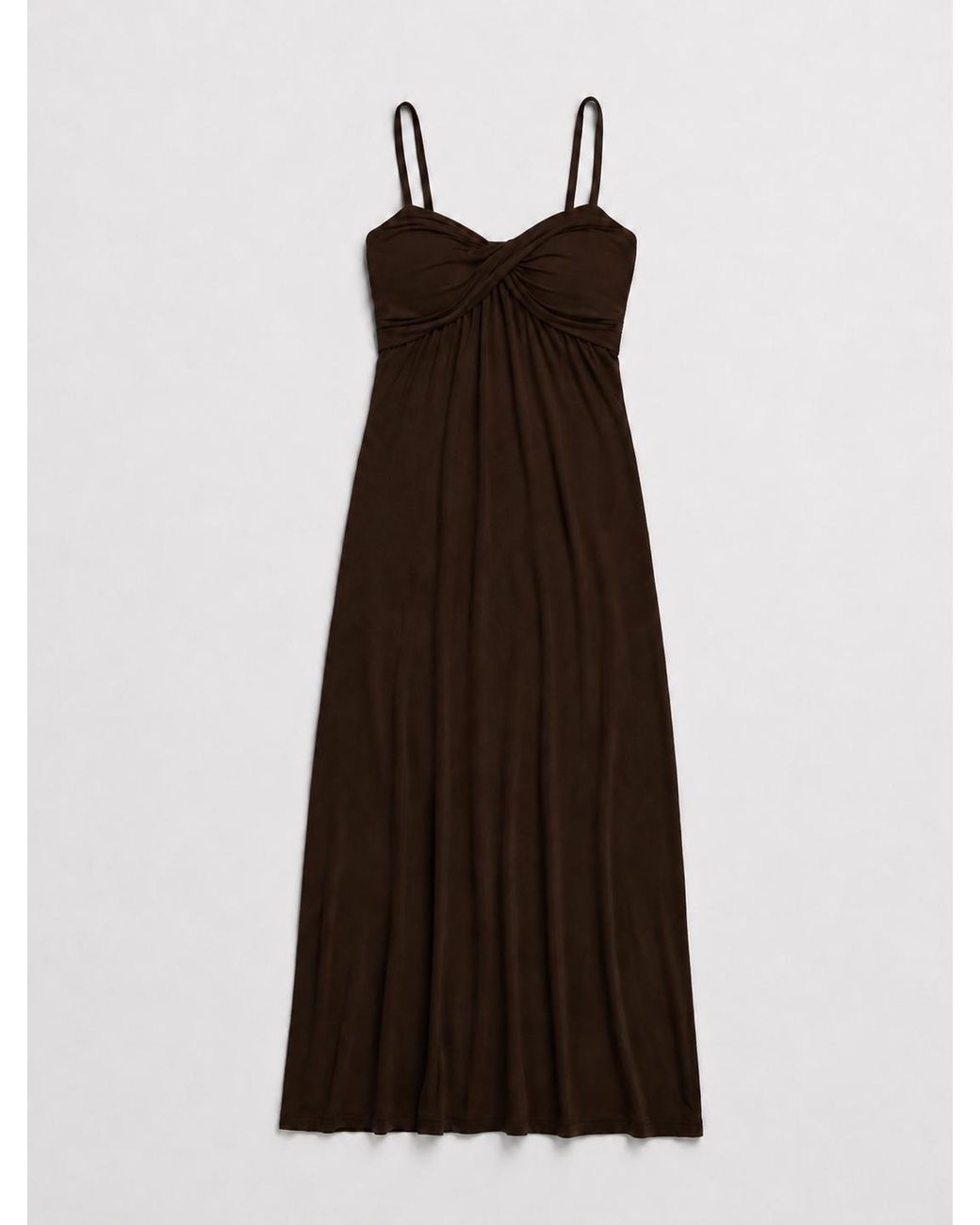 NINETY PERCENT Natural Kenzel Dress In Bitter Chocolate