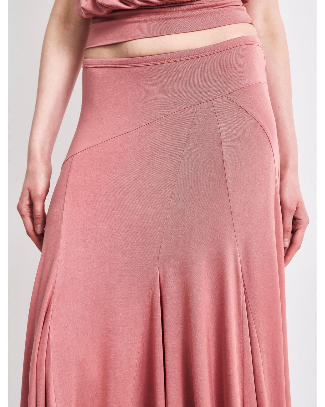 NINETY PERCENT Pink Elara Skirt In Melon