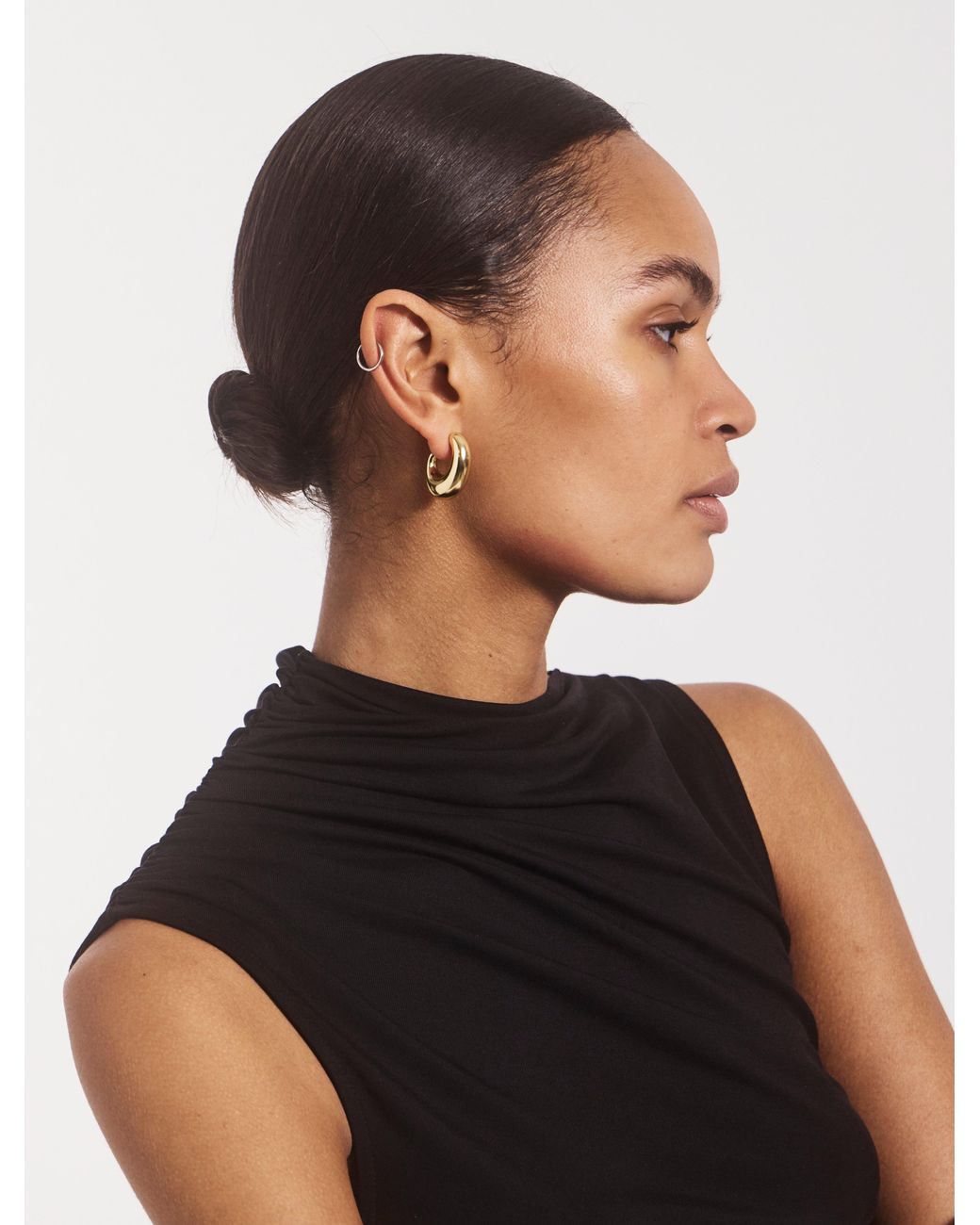 NINETY PERCENT Blue Lui Top In Black