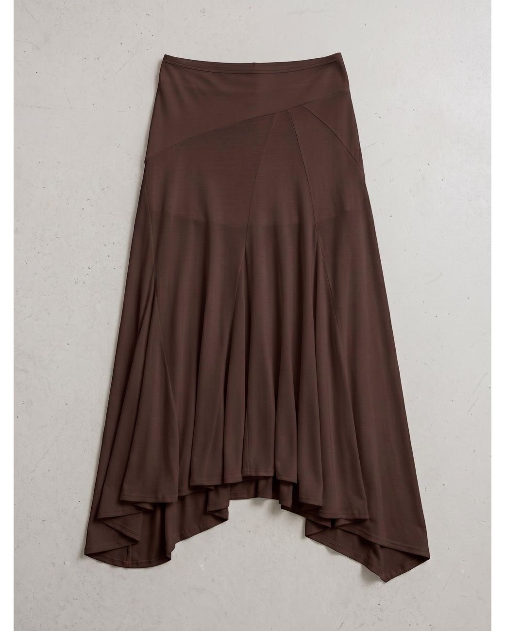 NINETY PERCENT Natural Elara Skirt In Bitter Chocolate