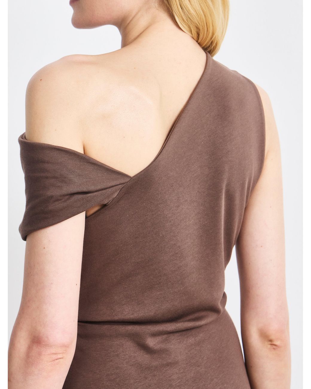 NINETY PERCENT Multicolor Tulla Dress In Mocha