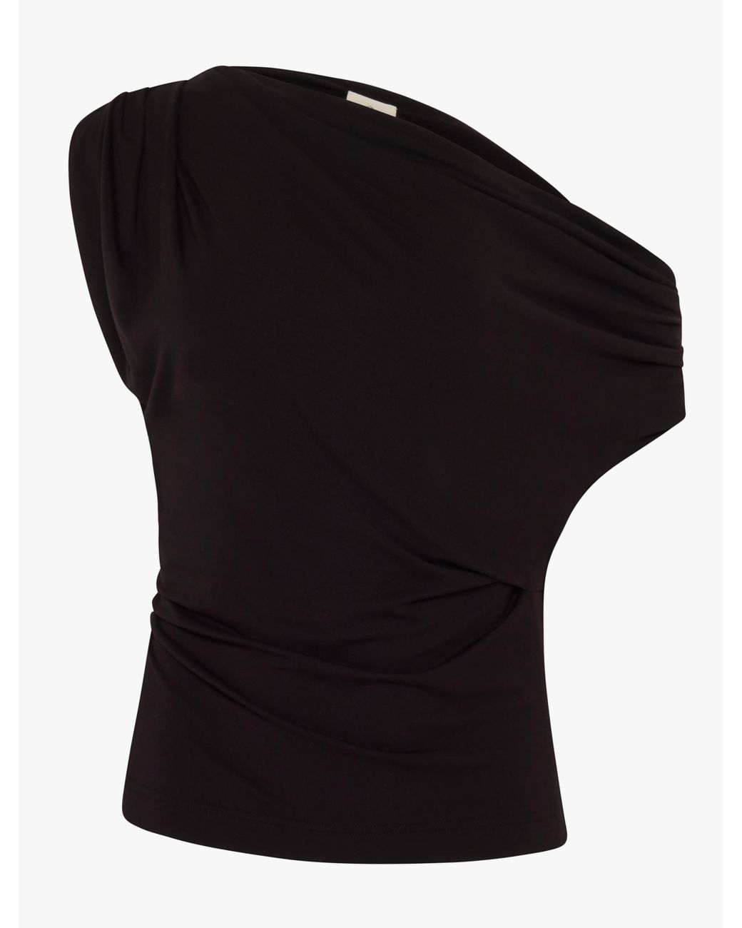 NINETY PERCENT Tanz Draped Top In Black