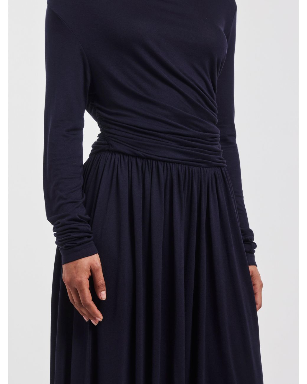 NINETY PERCENT Blue Romy Dress In Darkest Navy