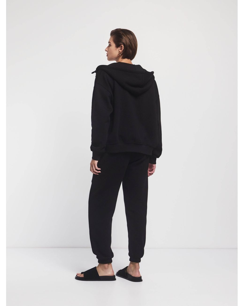 NINETY PERCENT Blue Classic Sweatpant In Black