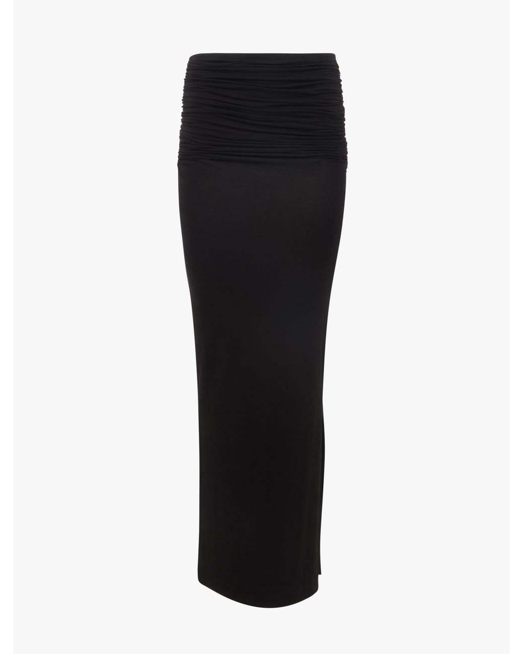 NINETY PERCENT Blue Leah Ruched Maxi Skirt In Black