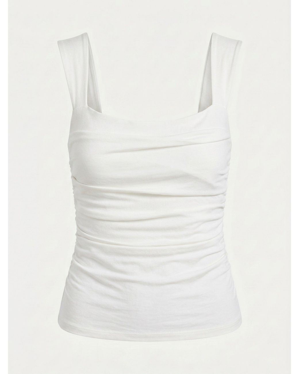 NINETY PERCENT White Aki Cami Top In Chalk