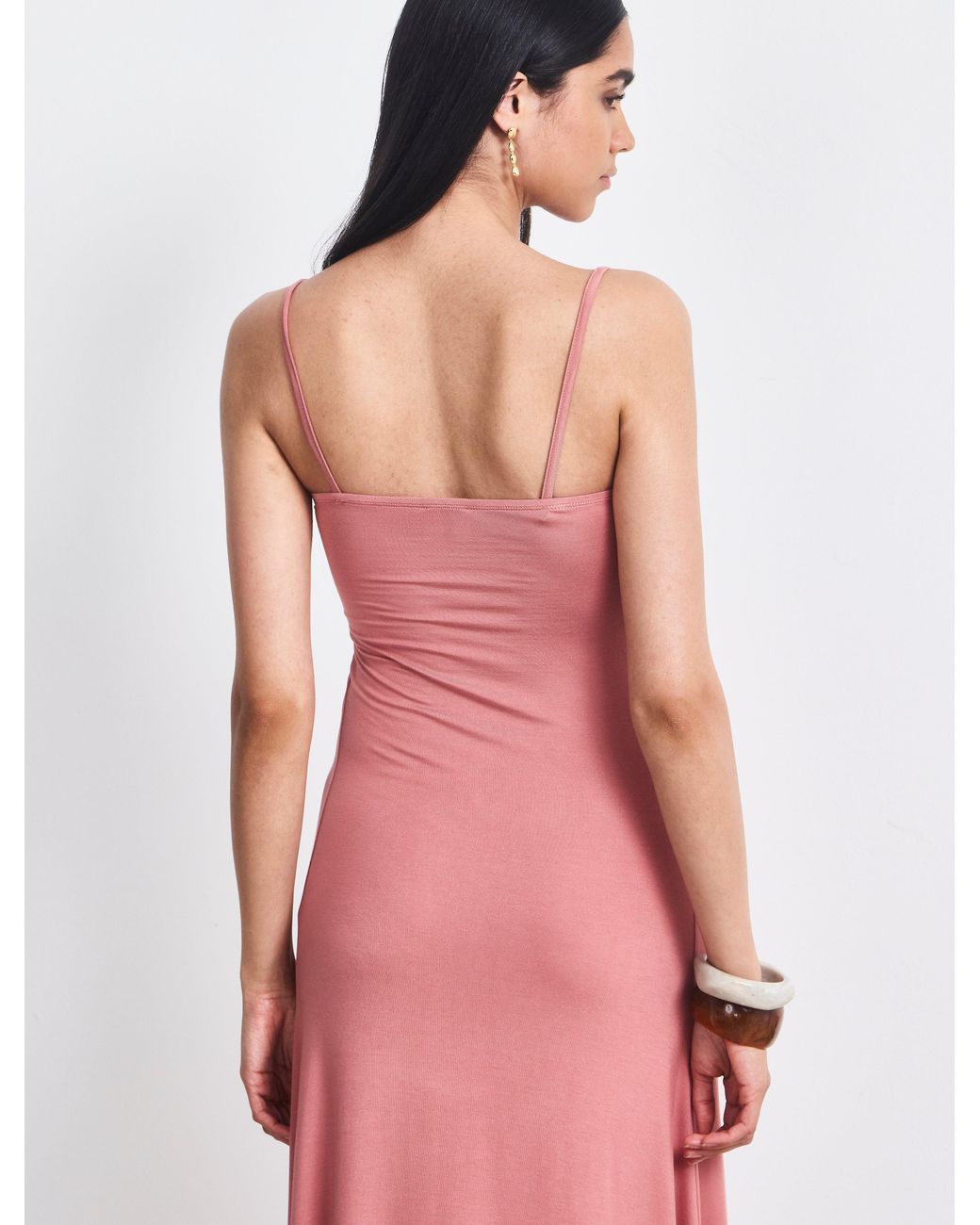 NINETY PERCENT Brown Kenzel Dress In Melon