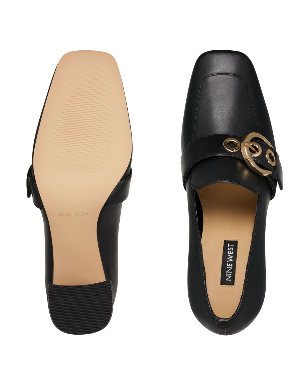 nine west heeled loafers