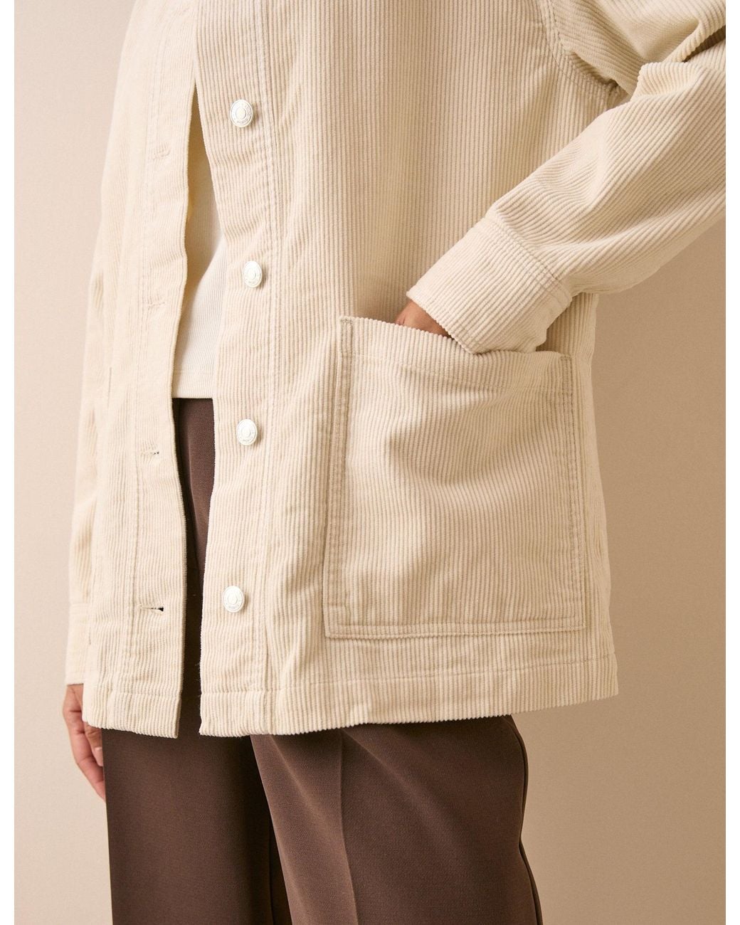 Nobody's Child Natural Cord Shacket