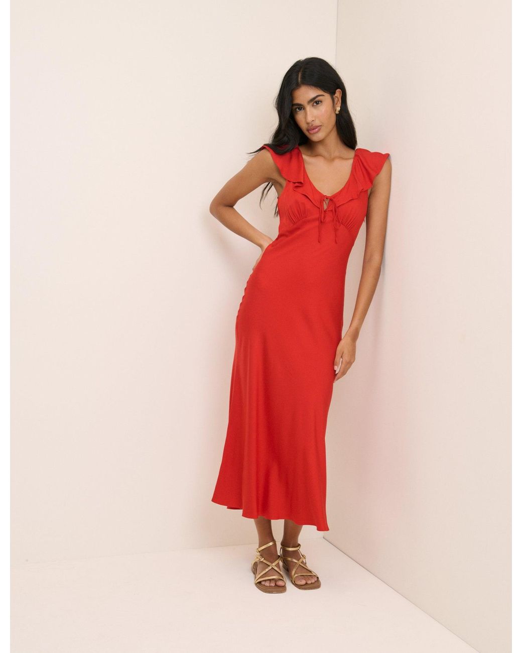 Nobody's Child Pink Cleo Midi Slip Dress
