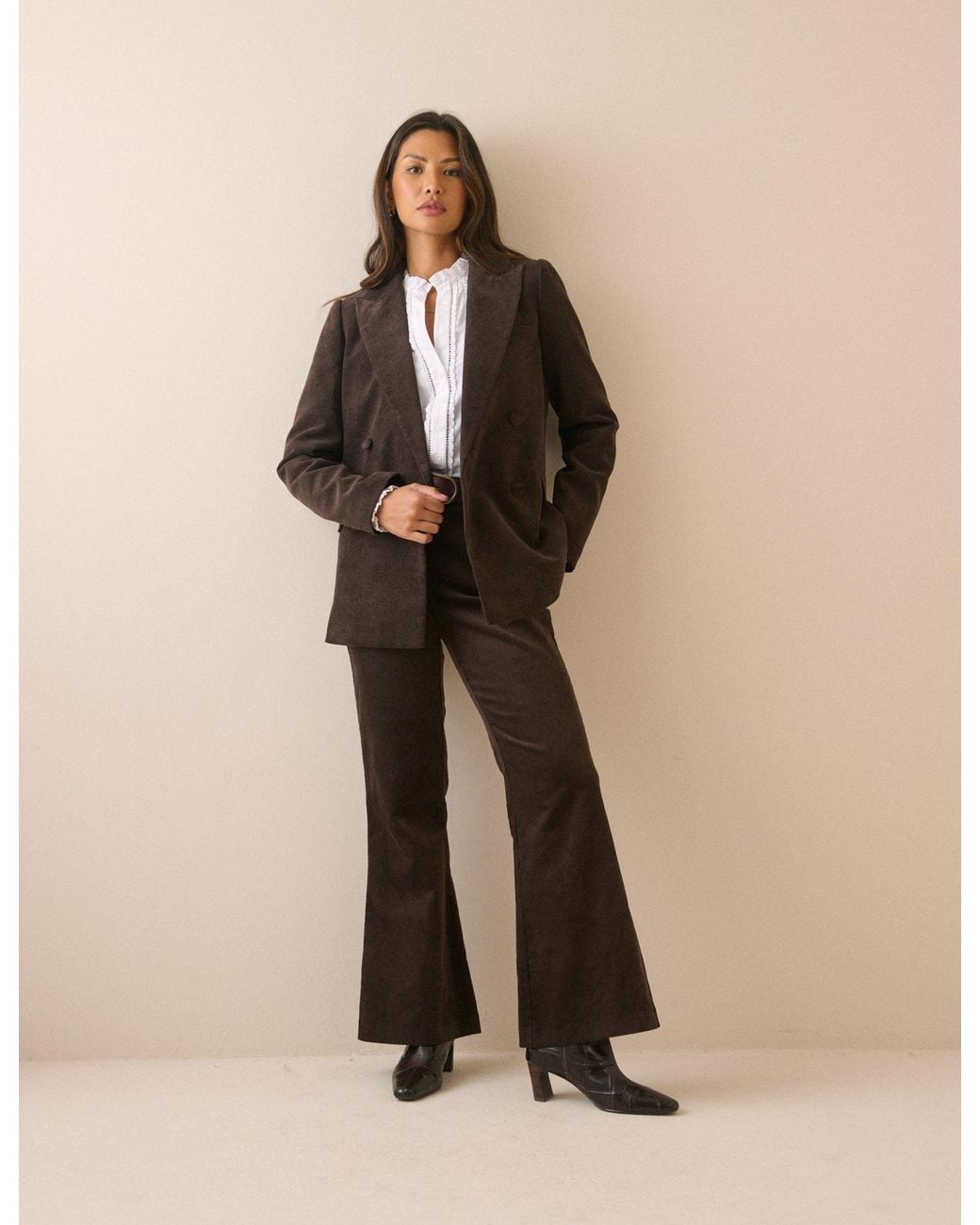 Nobody's Child Blue Cord Double Breasted Alicia Blazer
