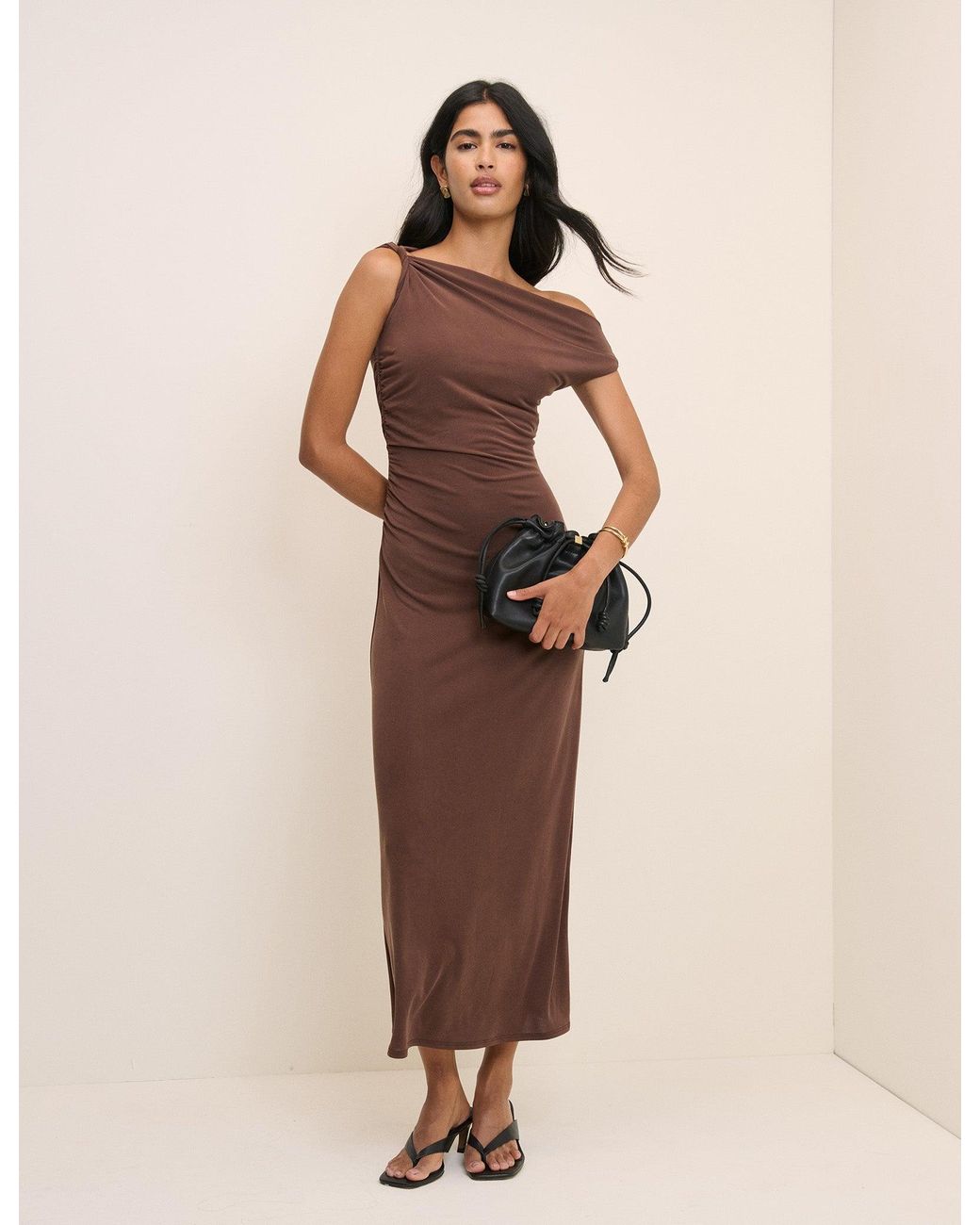Nobody's Child Brown Bethany Jersey Midi Dress