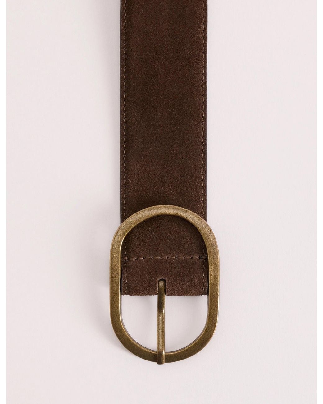 Nobody's Child White Leather Belt