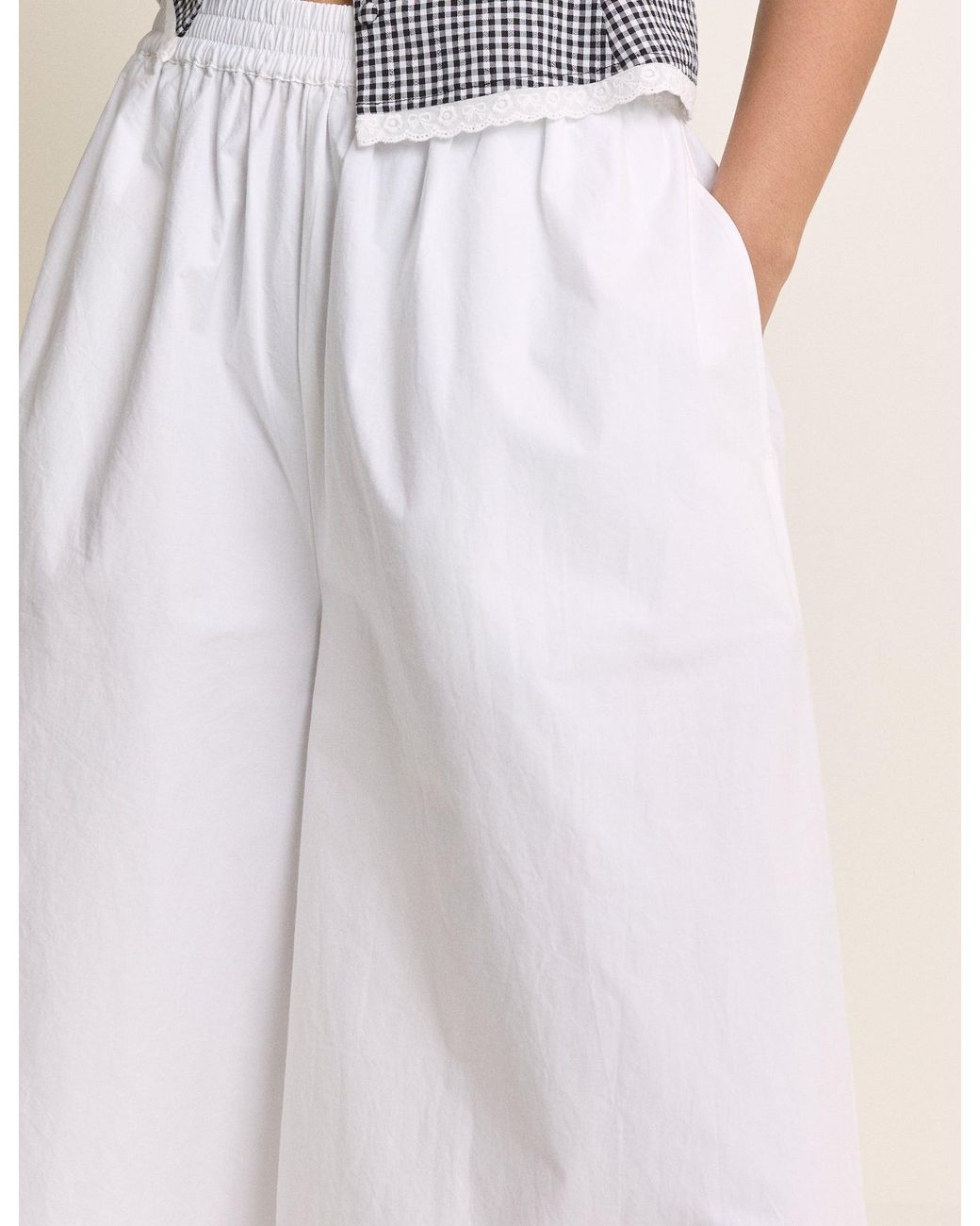 Nobody's Child Natural Wide Leg Palazzo Culottes