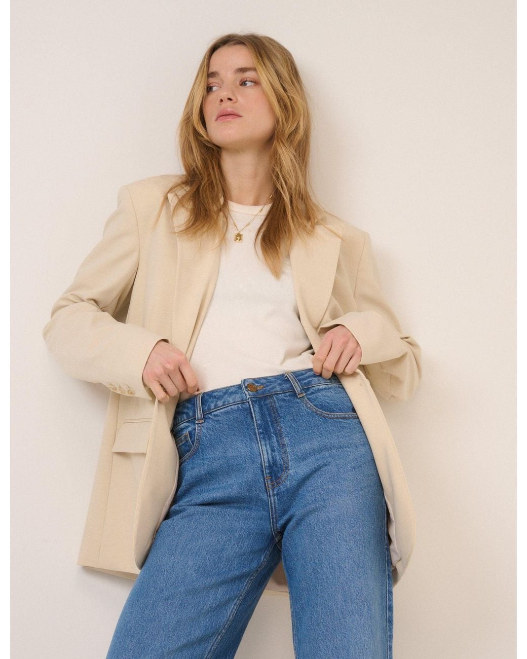 Nobody's Child Blue Boyfriend Blazer