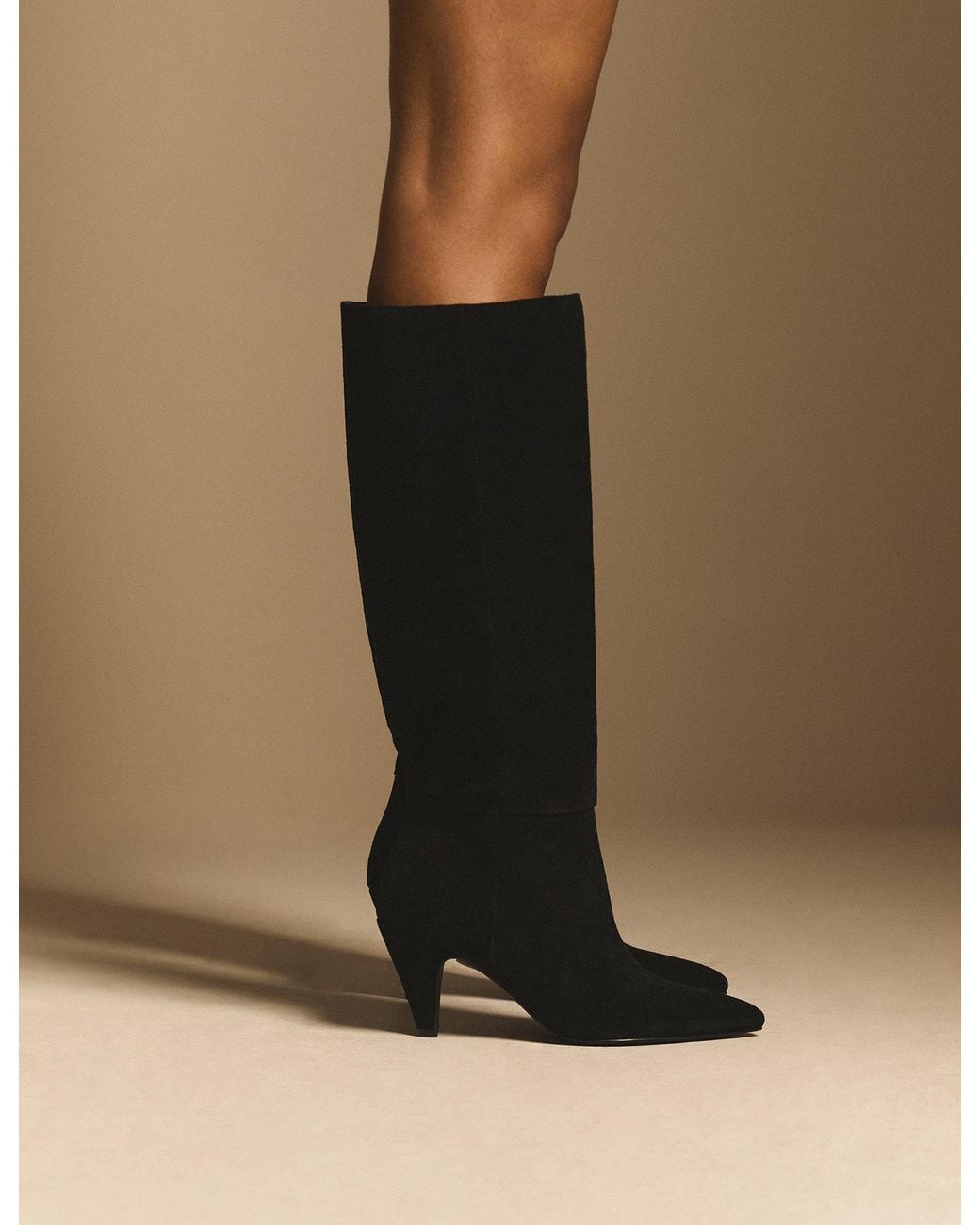 Nobody's Child Natural Suede Knee High Boot