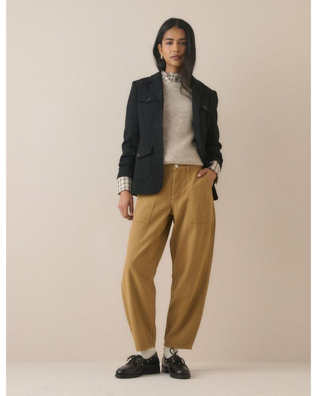 Nobody's Child Natural Camel Utility Pocket Trousers