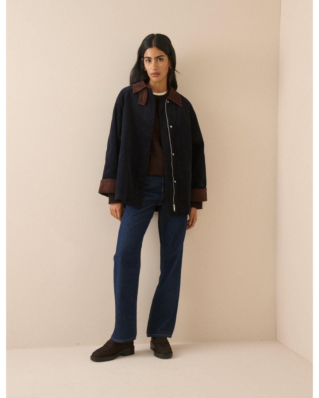 Nobody's Child Black Cord Detail Barn Jacket
