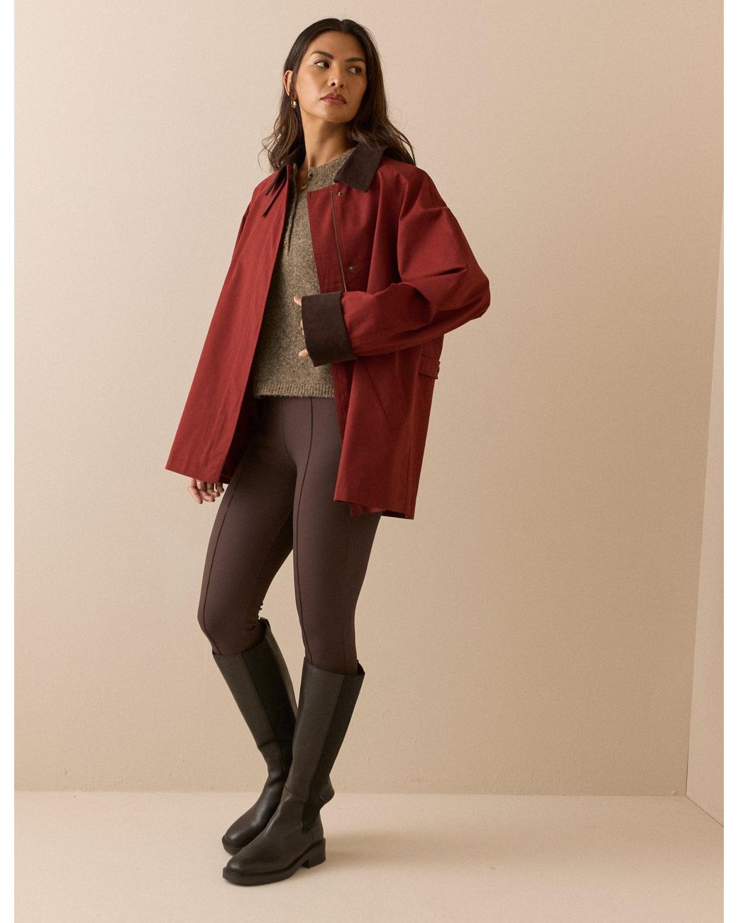 Nobody's Child Red Cord Detail Barn Jacket
