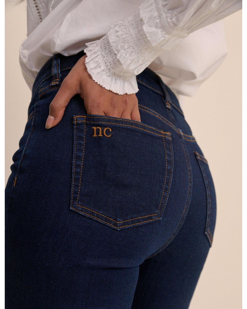 Nobody's Child Blue Dark Mayfair Bootcut Jean