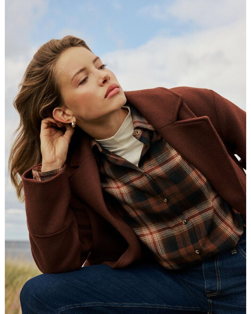 Nobody's Child Brown And Check Flannel Shirt