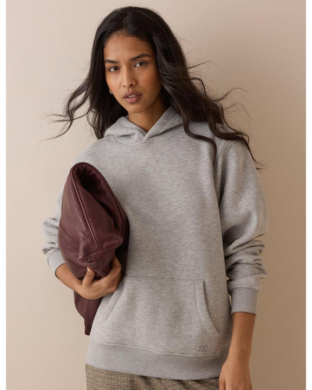 Nobody's Child Brown Marl Relaxed Fit Hoodie