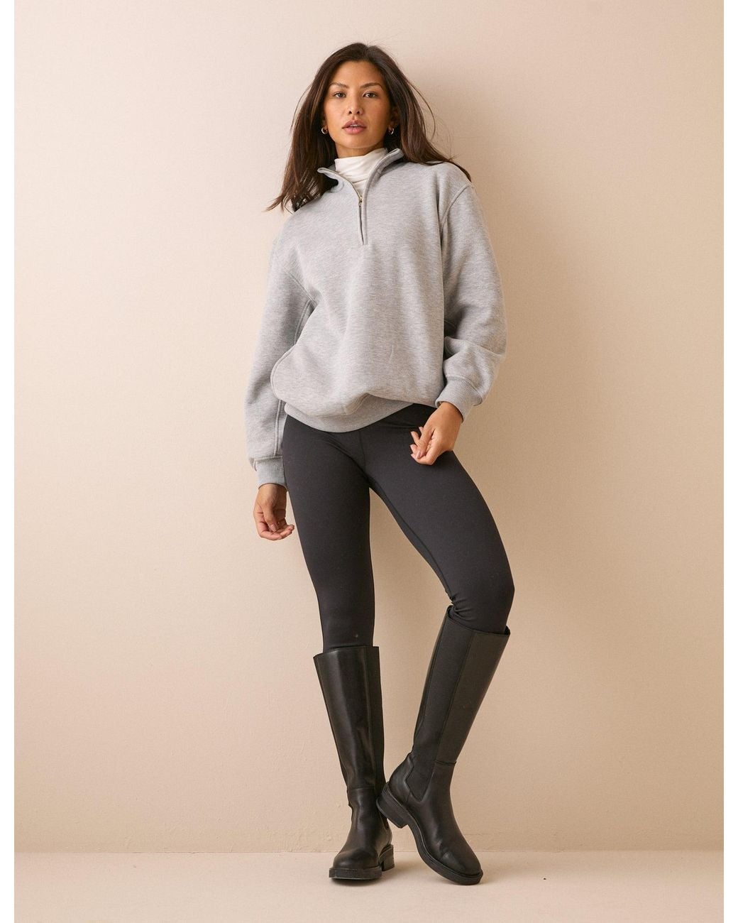 Nobody's Child Natural High Waisted Jersey Leggings