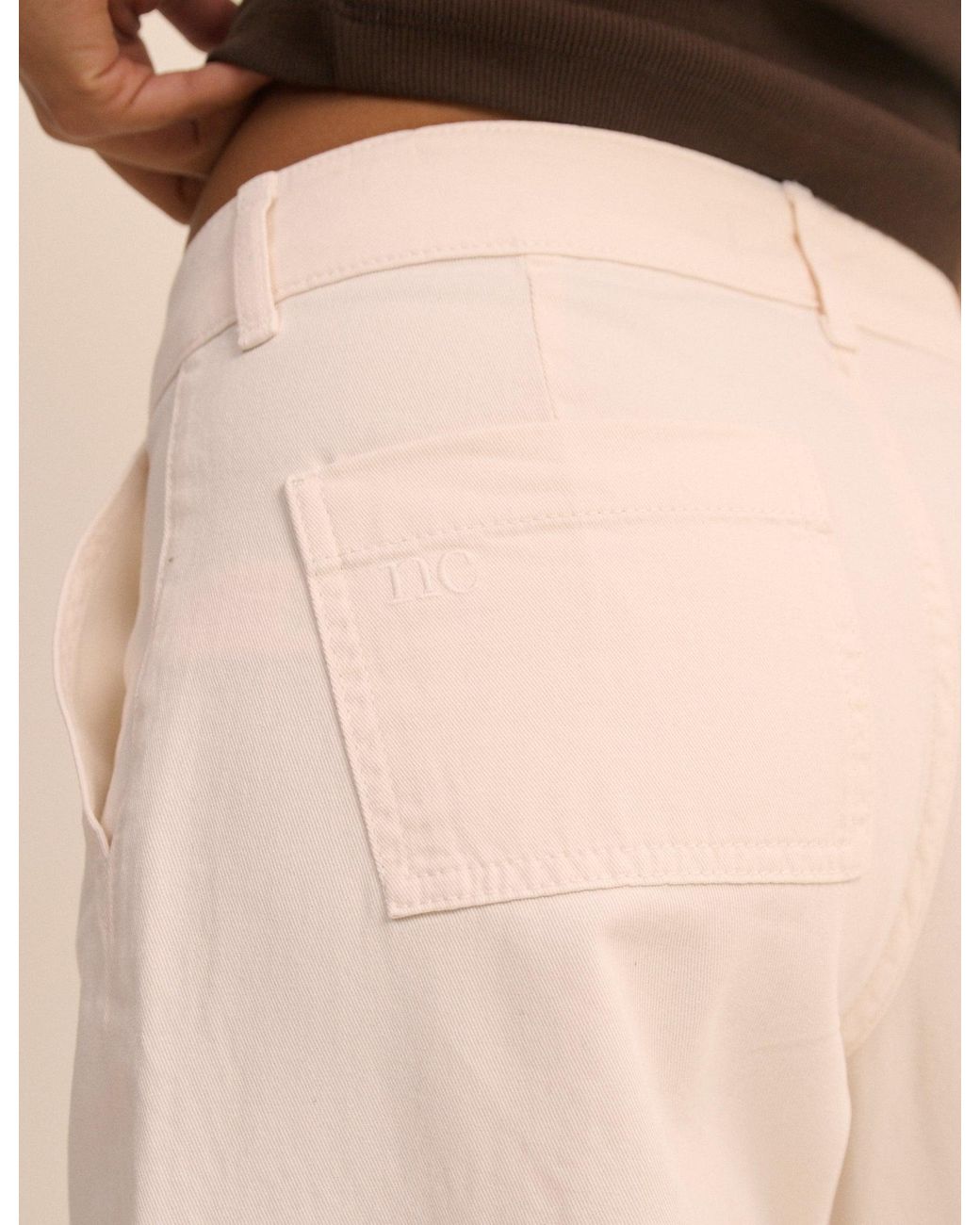 Nobody's Child Natural Ecru Utility Pocket Trousers