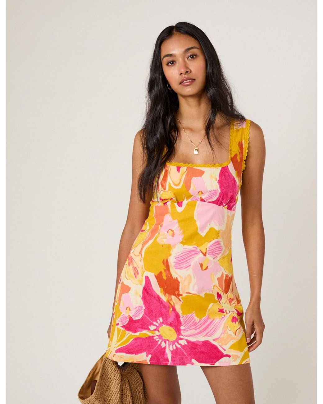 Nobody's Child Pink Floral Ciara Mini Dress