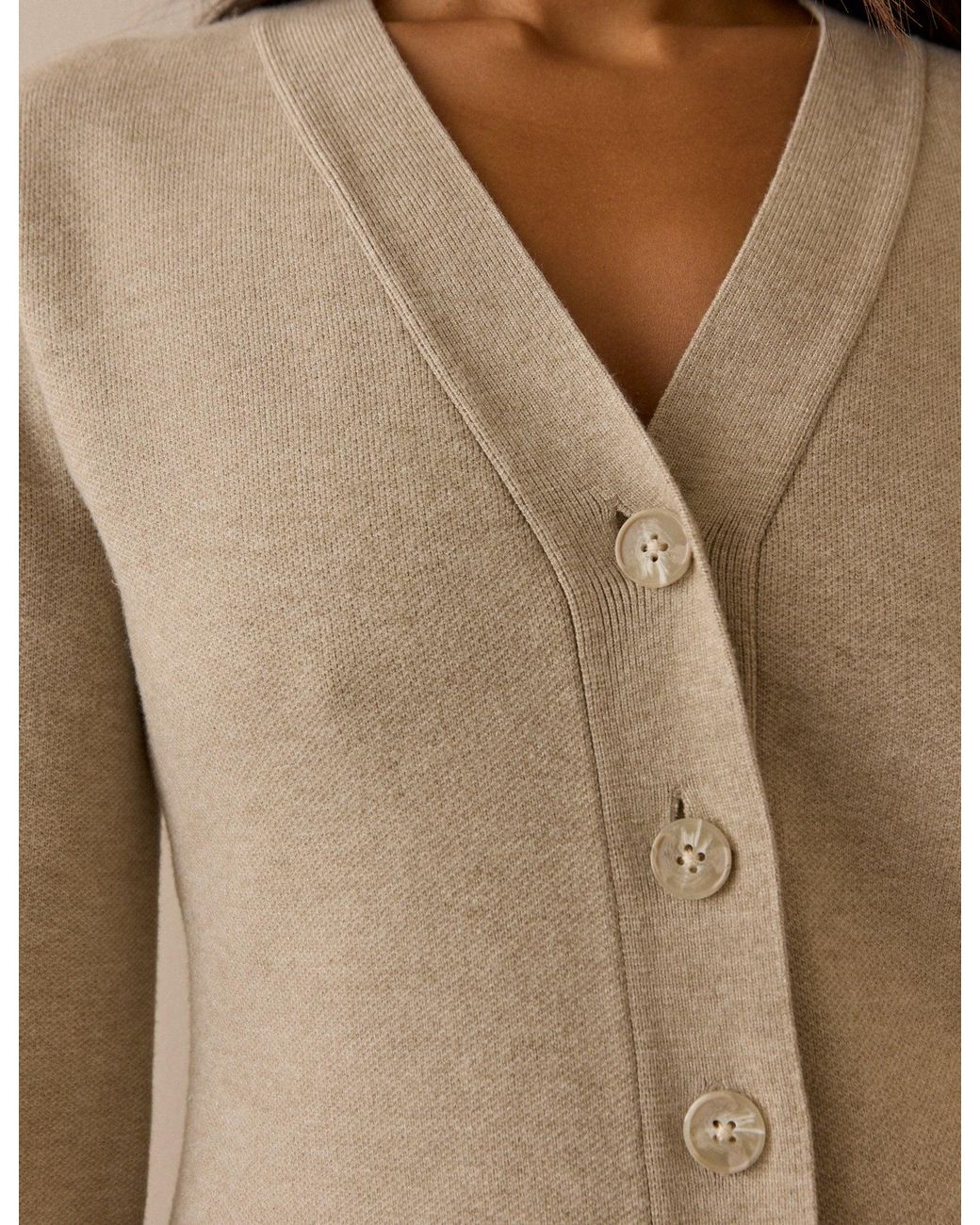 Nobody's Child Natural V-Neck Waisted Cardigan