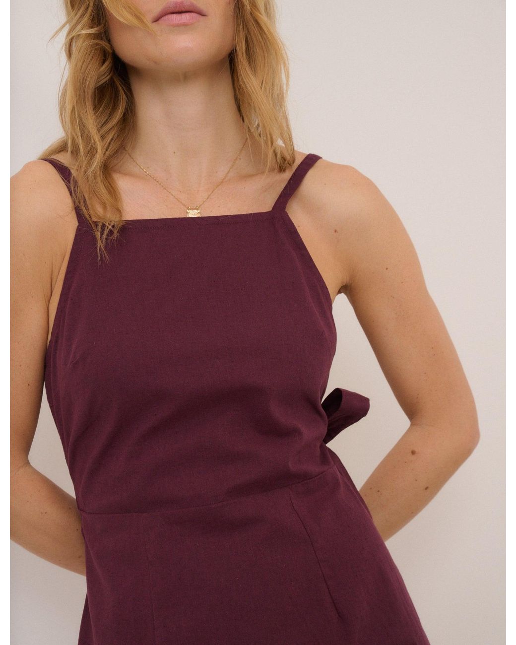 Nobody's Child Purple Kourtney Strappy Mini Dress