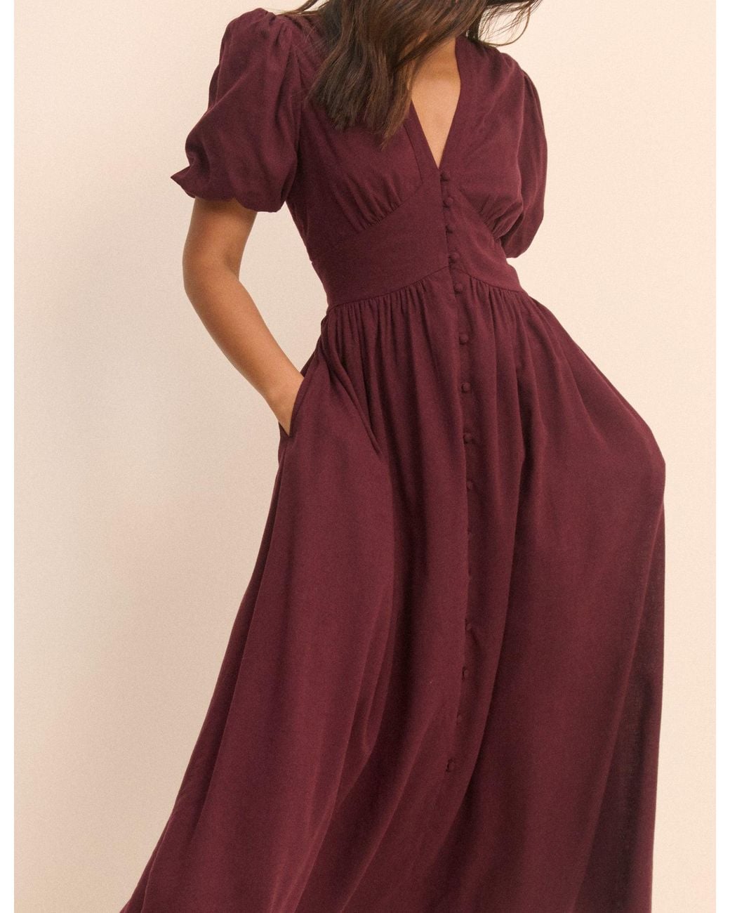 Nobody's Child Purple Plum Starlight Midi Dress