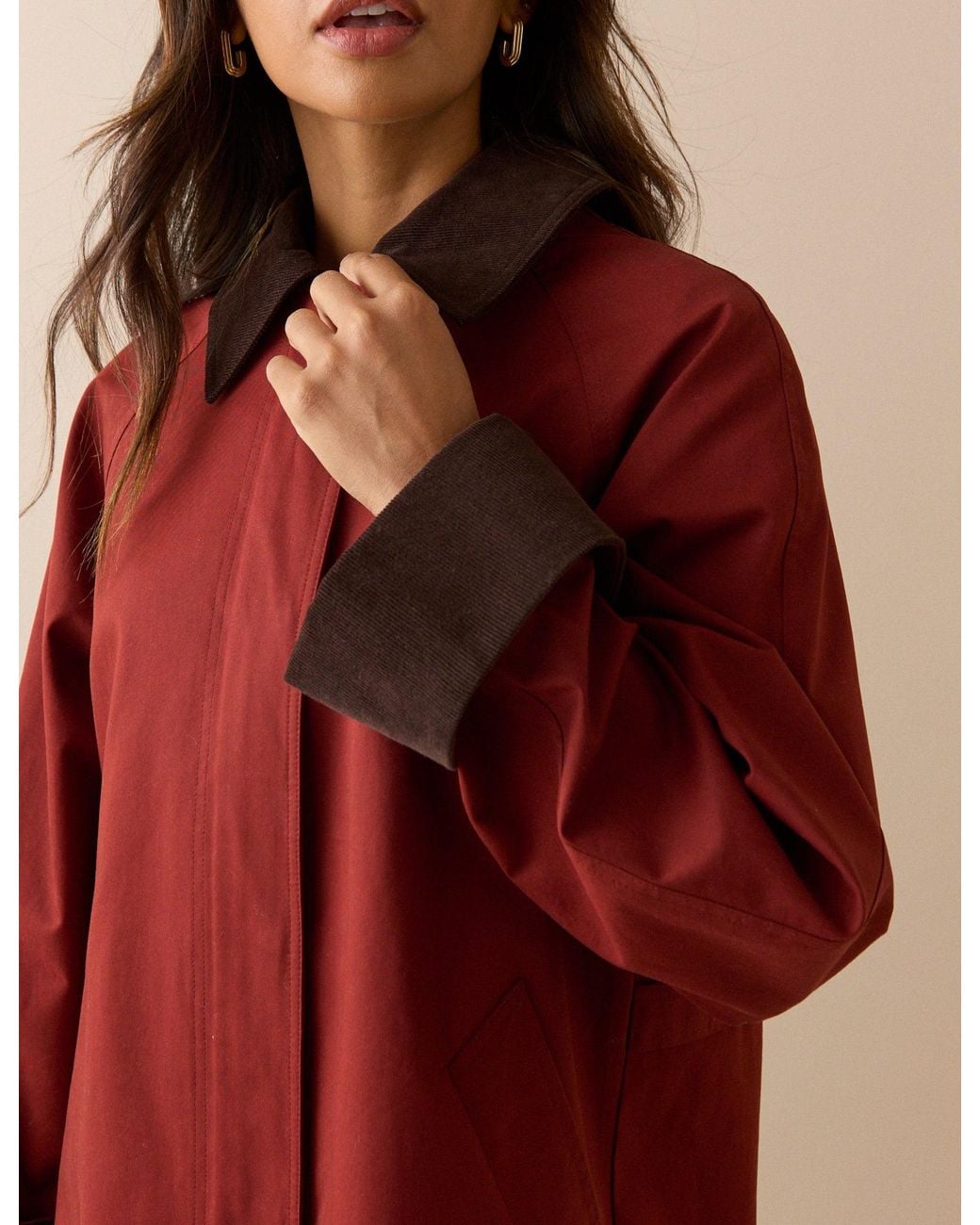 Nobody's Child Red Cord Detail Barn Jacket