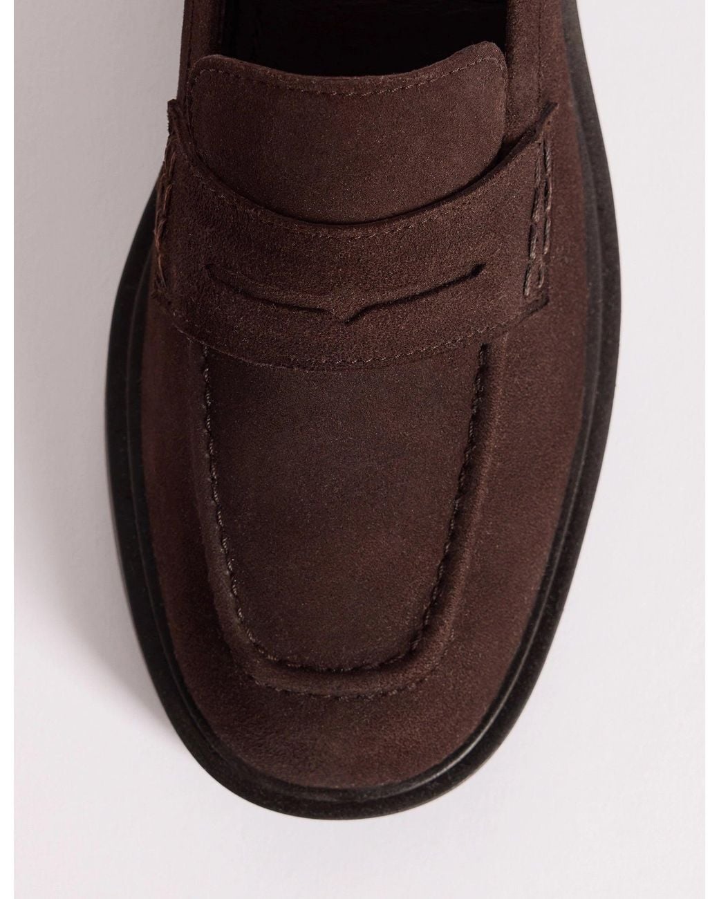 Nobody's Child Black Suede Chunky Loafers