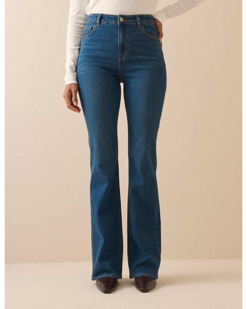 Nobody's Child Blue Mid Wash Mayfair Bootcut Jeans